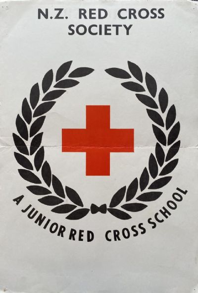 VINTAGE POSTER: New Zealand Red Cross Society / Junior Red Cross School 