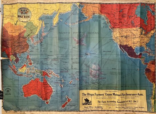 VINTAGE MAP: The Otago Farmers Union Mutual Fire Insurance Association 
