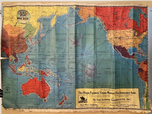 VINTAGE MAP: The Otago Farmers Union Mutual Fire Insurance Association