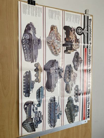 VINTAGE POSTER: German Fighting Vehicles of the Blitzkrieg 1939 / 1941