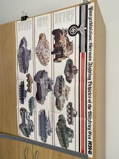 VINTAGE POSTER: German Fighting Vehicles of the Blitzkrieg 1939 / 1941