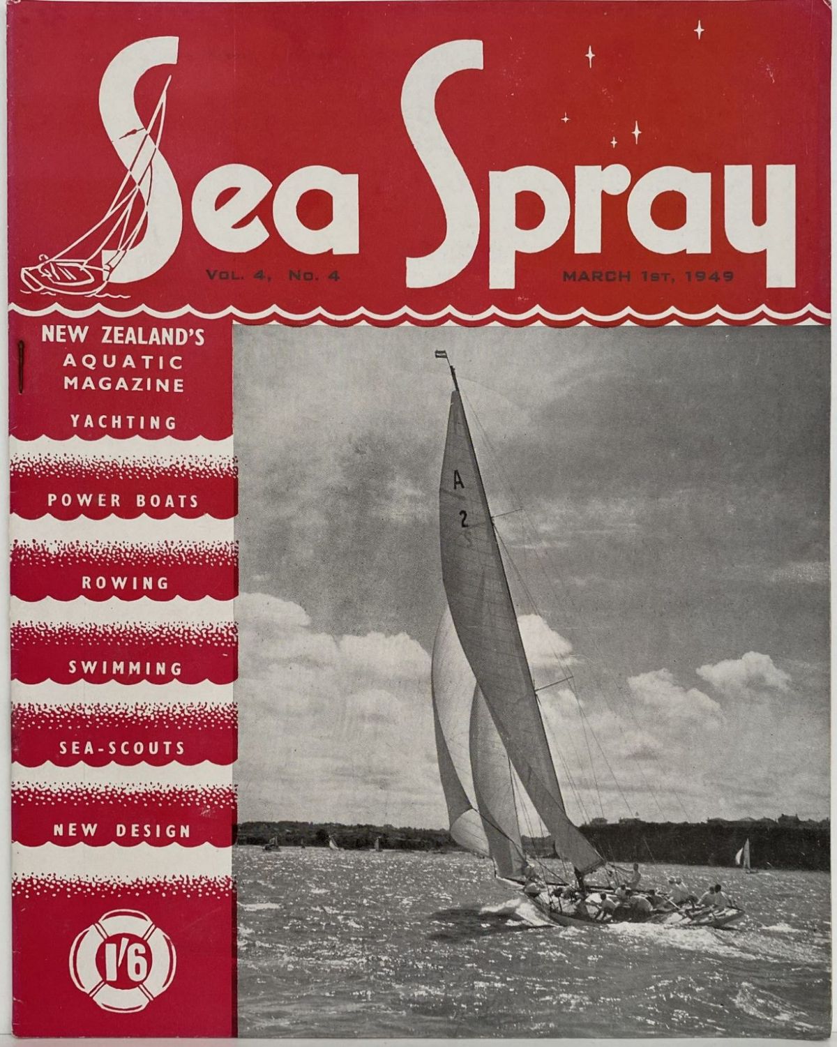 VINTAGE MAGAZINE: Sea Spray - Vol. 4, No. 4 - March 1949