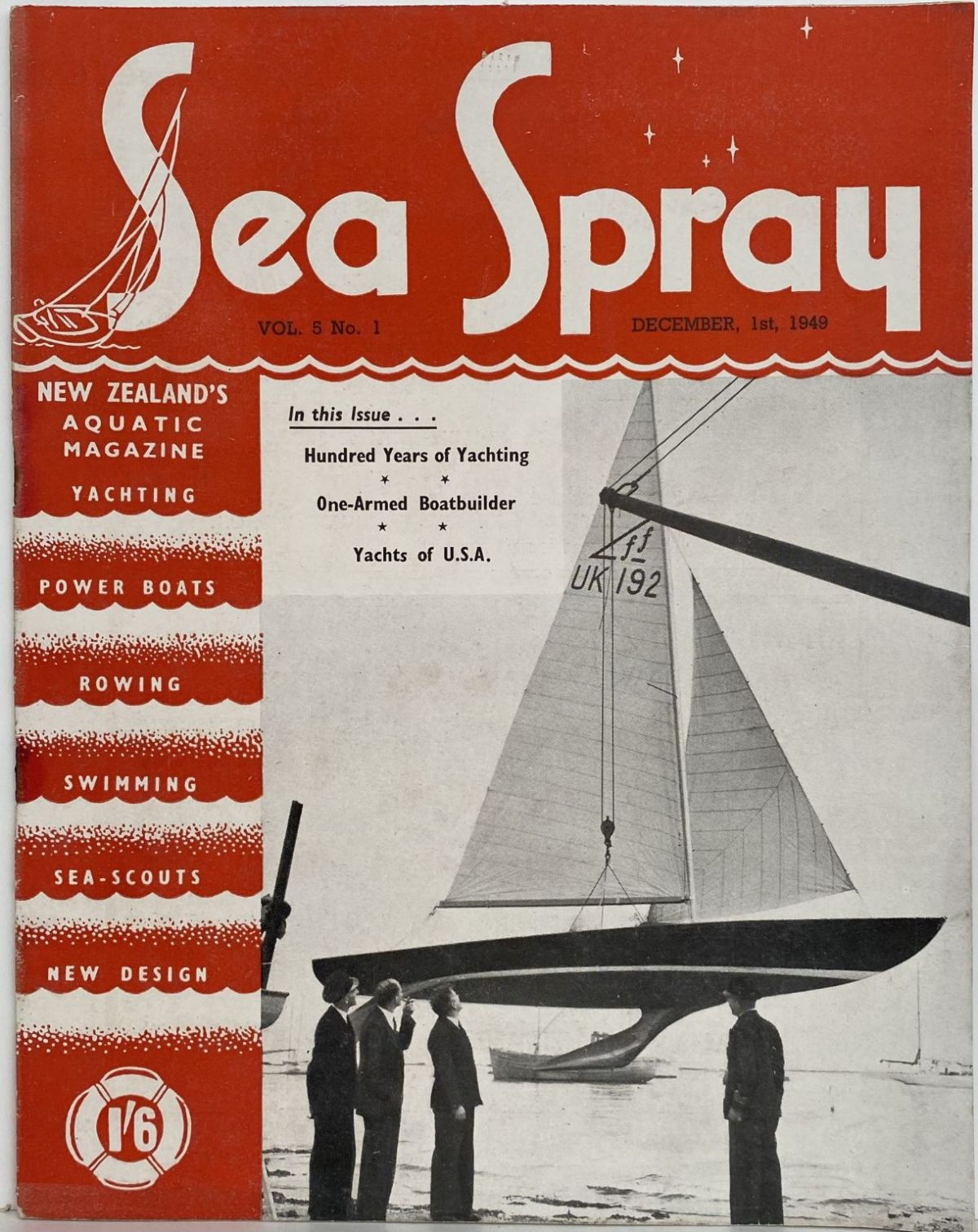 VINTAGE MAGAZINE: Sea Spray - Vol. 5, No. 1 - December 1949