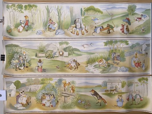 VINTAGE POSTER: Peter Rabbit and His Friends by Beatrix Potter