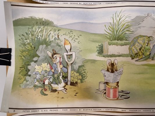 VINTAGE POSTER: Peter Rabbit and His Friends by Beatrix Potter