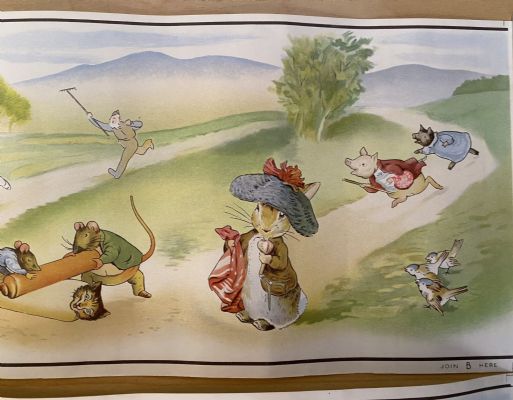 VINTAGE POSTER: Peter Rabbit and His Friends by Beatrix Potter