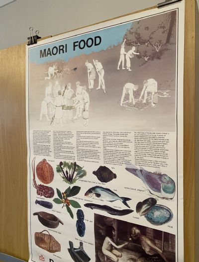 VINTAGE POSTER: Post Office Savings Bank - Maori Food