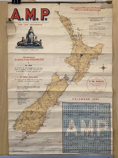 VINTAGE CALENDAR: A.M.P. - Australian Mutual Provident Society