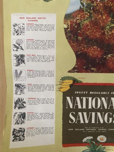 VINTAGE POSTER: Invest Regularly in National Savings / Savings Committee 1956