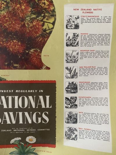 VINTAGE POSTER: Invest Regularly in National Savings / Savings Committee 1956
