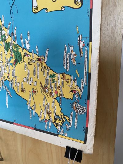 VINTAGE POSTER: Nestle's Map of New Zealand