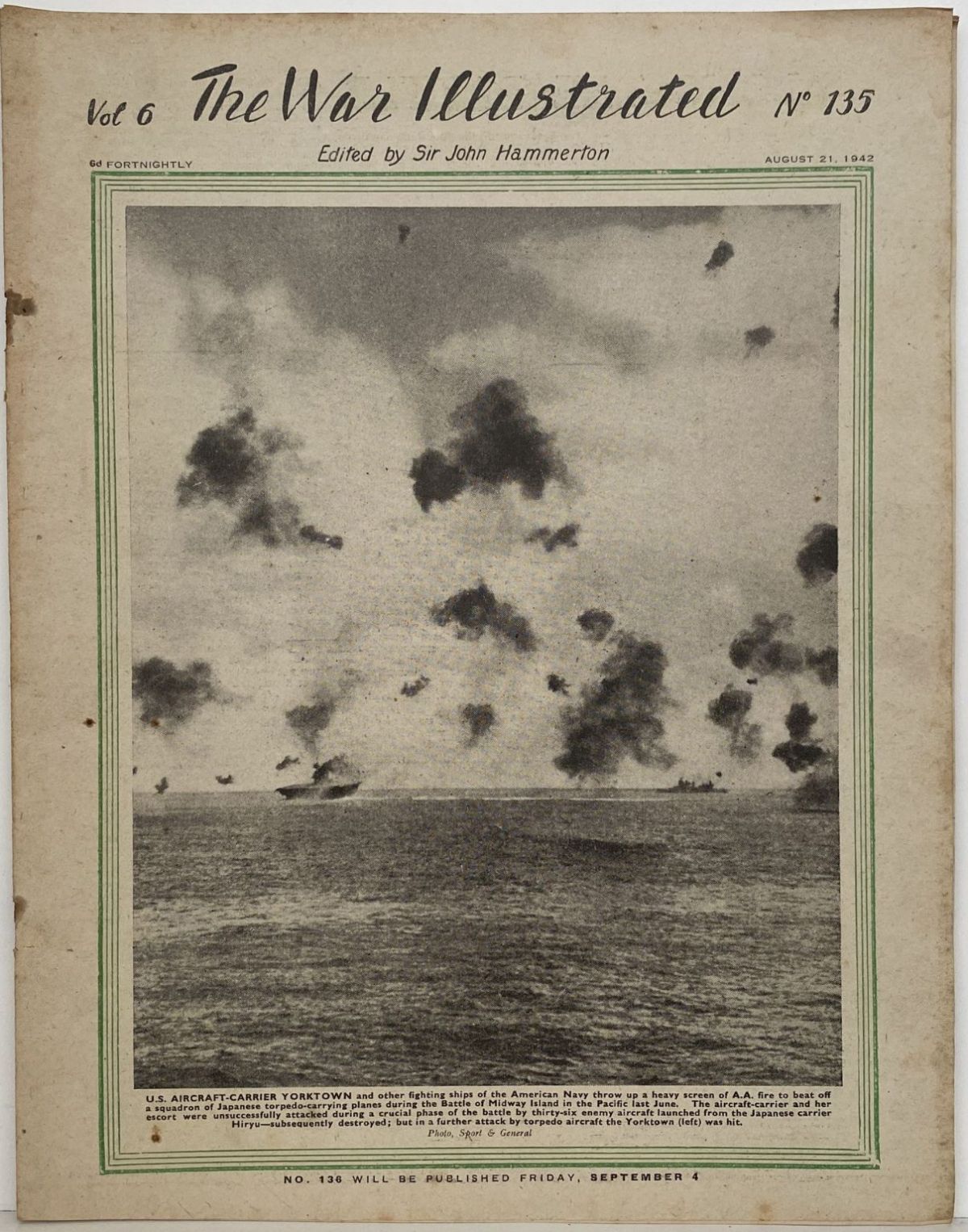 THE WAR ILLUSTRATED - Vol 6, No 135, 21st Aug 1942