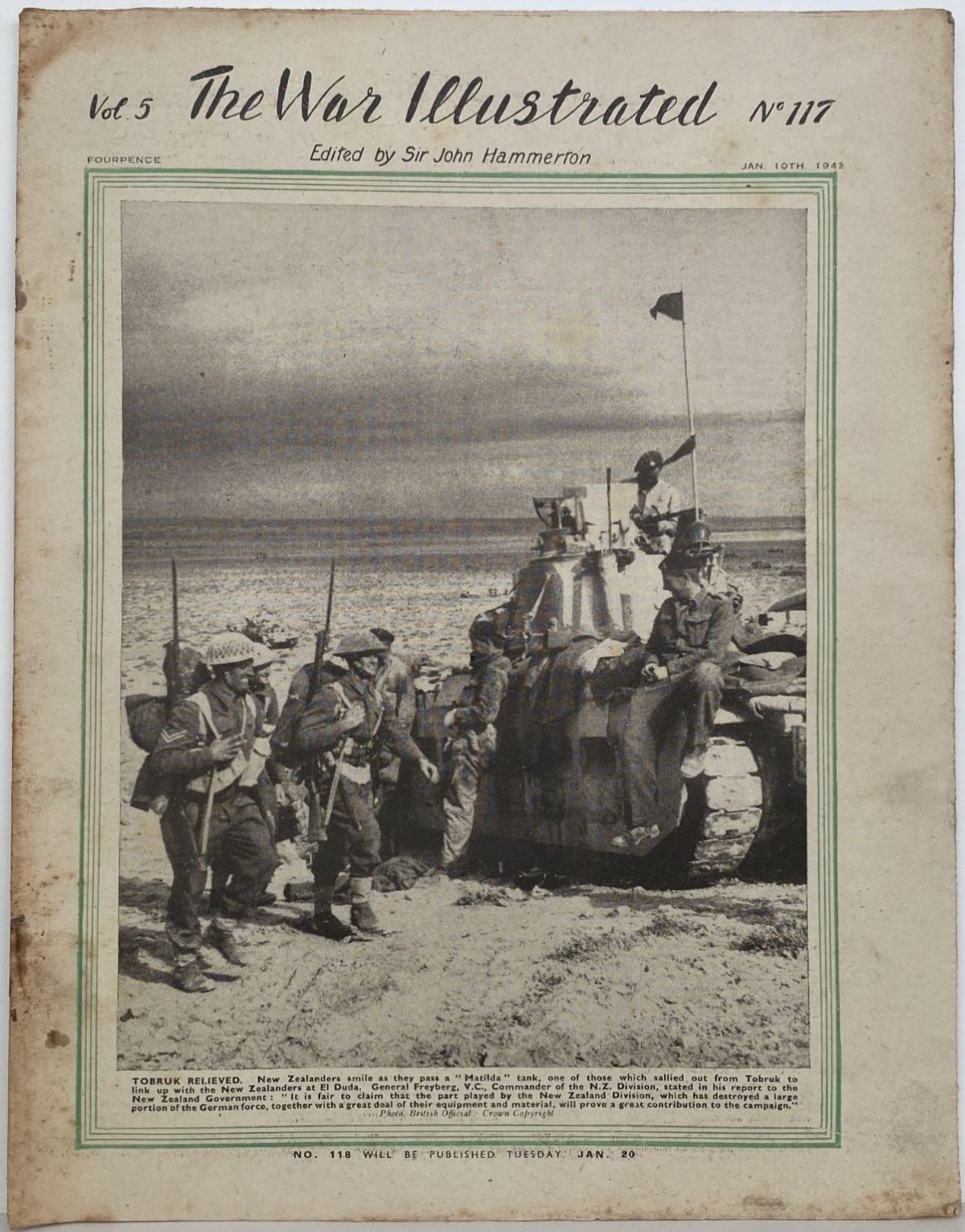 THE WAR ILLUSTRATED - Vol 5, No 117, 10th Jan 1942