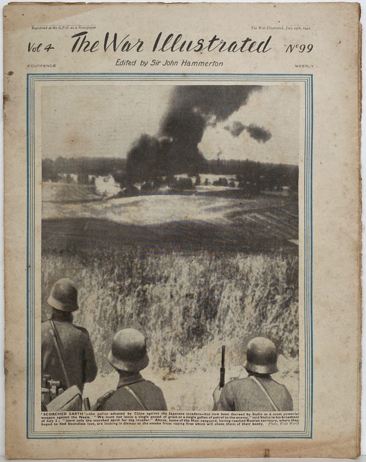 THE WAR ILLUSTRATED - Vol 4, No 99, 25th July 1941