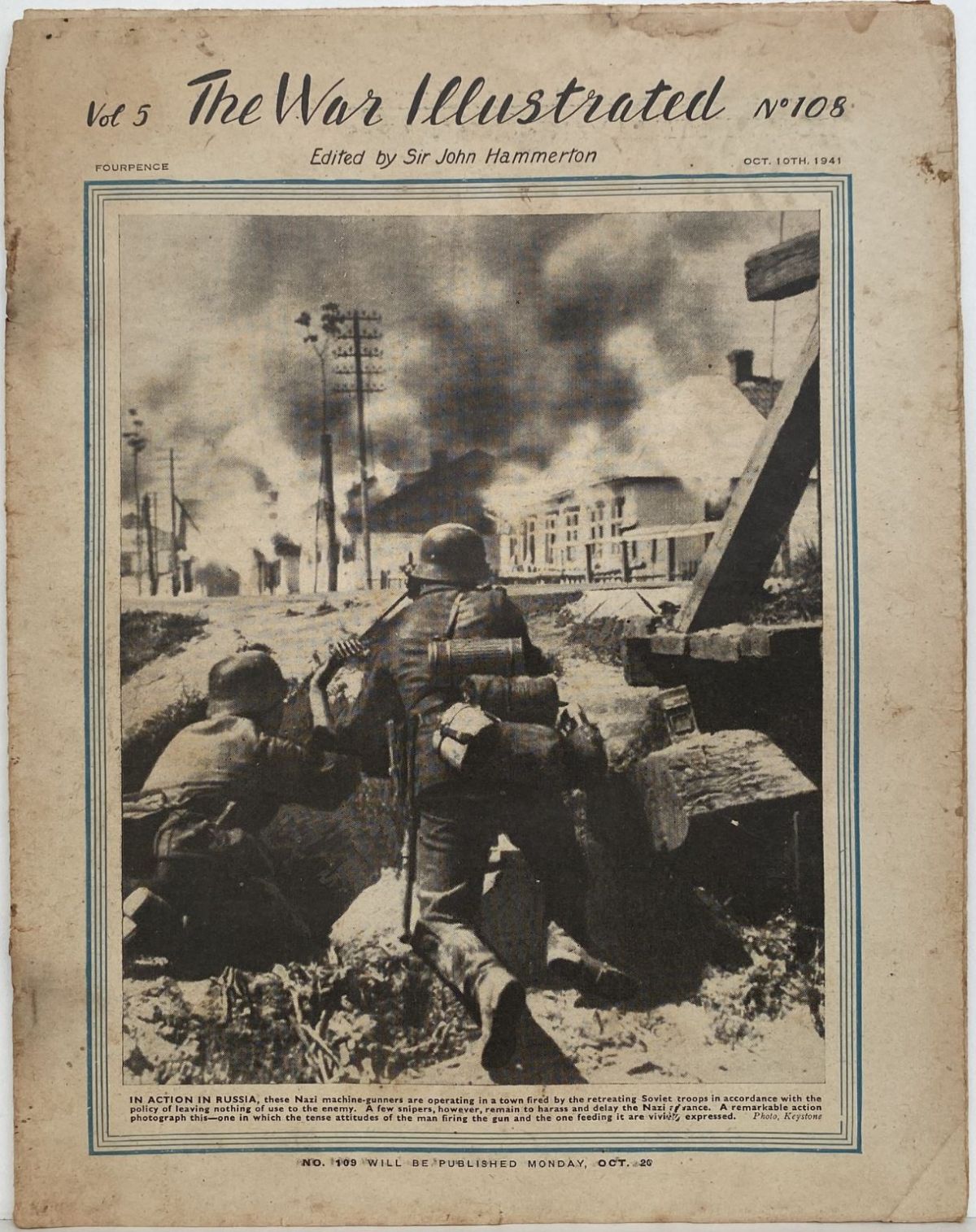 THE WAR ILLUSTRATED - Vol 5, No 108, 10th Oct 1941