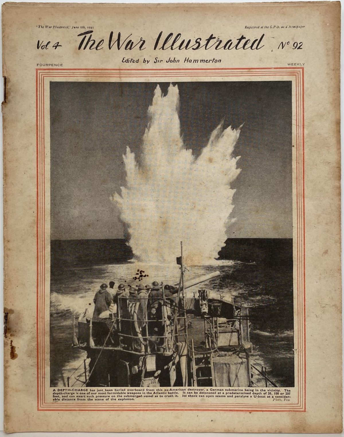 THE WAR ILLUSTRATED - Vol 4, No 92, 6th June 1941