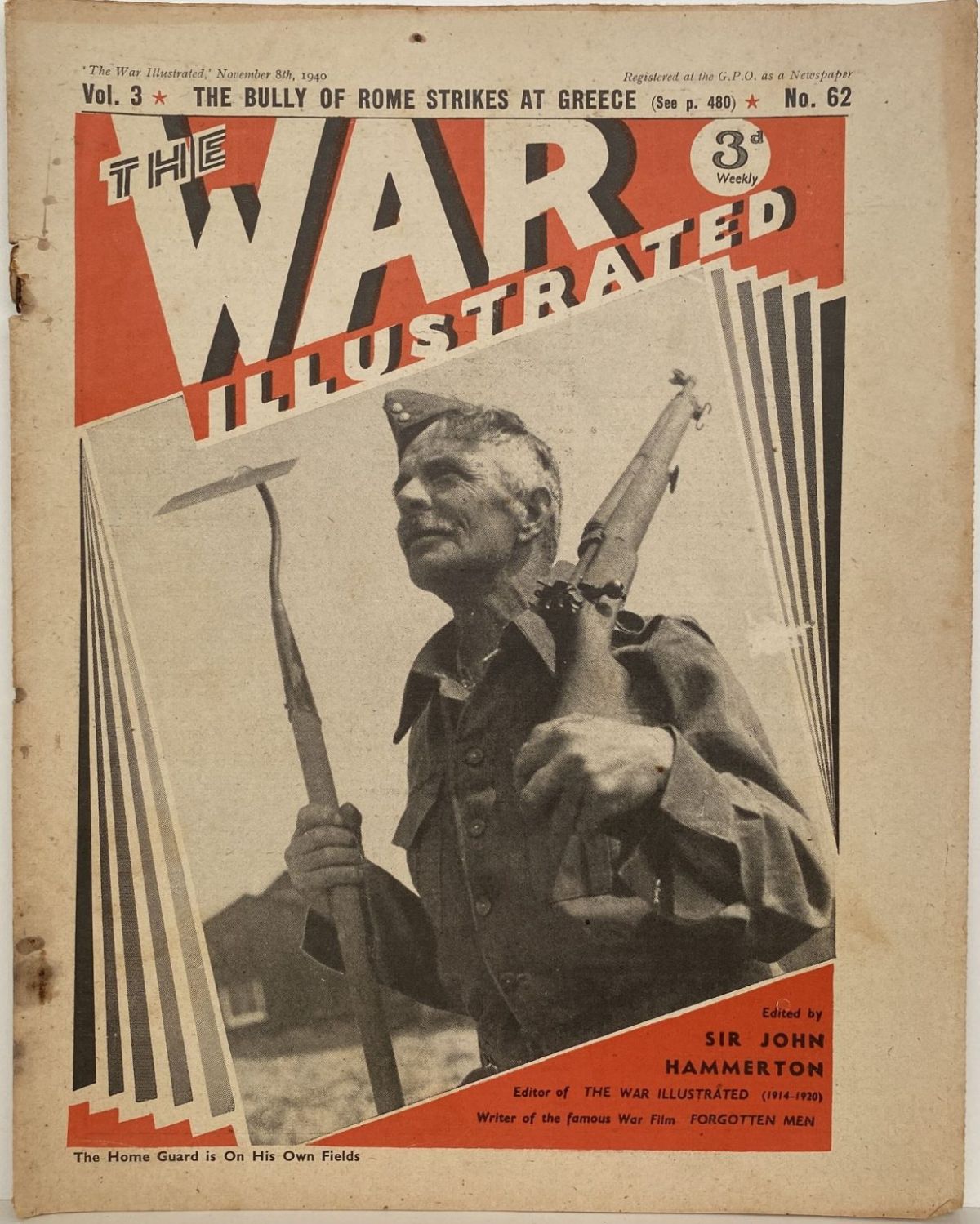 THE WAR ILLUSTRATED - Vol 3, No 62, 8th Nov 1940