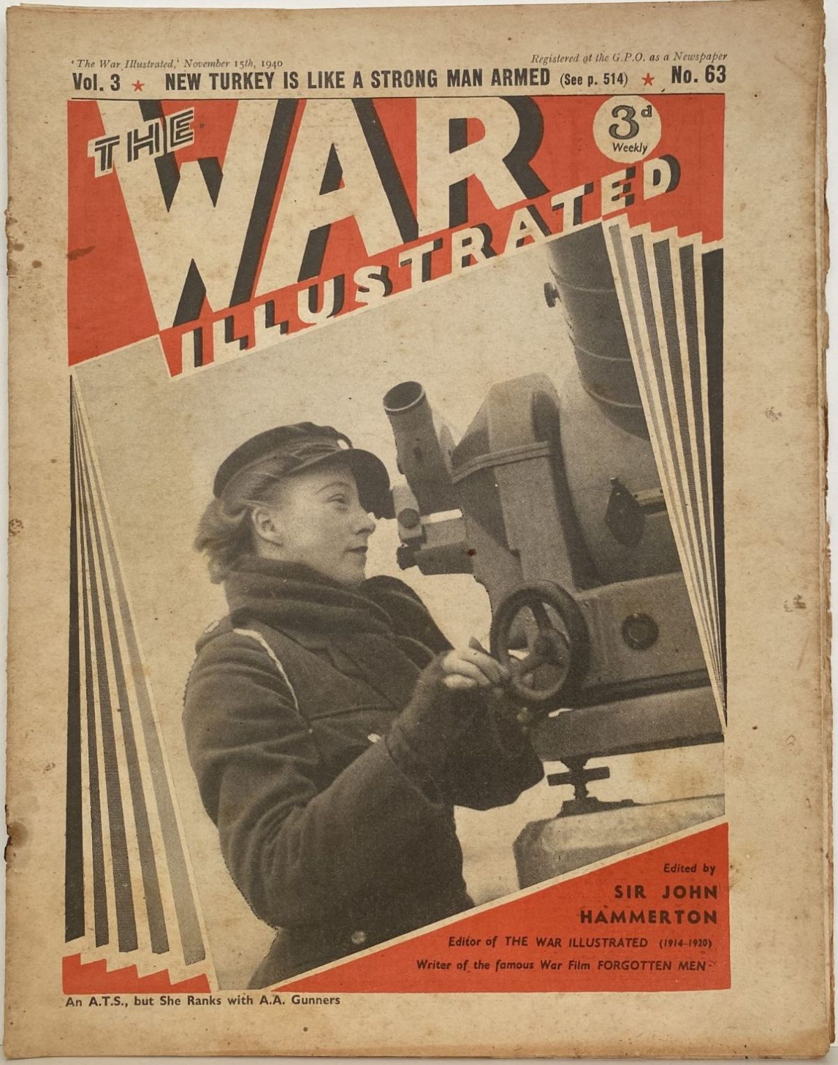 THE WAR ILLUSTRATED - Vol 3, No 63, 15th Nov 1940