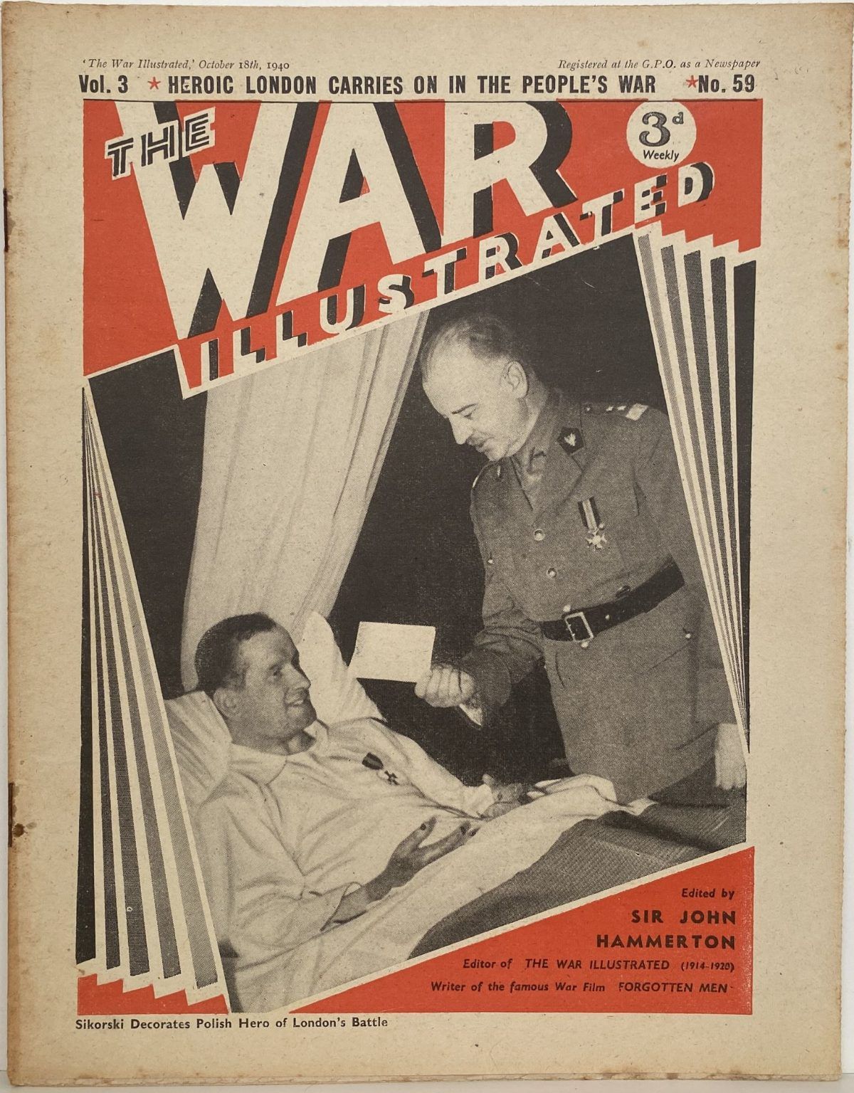 THE WAR ILLUSTRATED - Vol 3, No 59, 18th Oct 1940