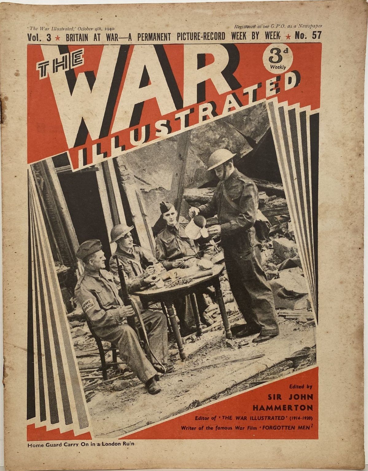 THE WAR ILLUSTRATED - Vol 3, No 57, 4th Oct 1940