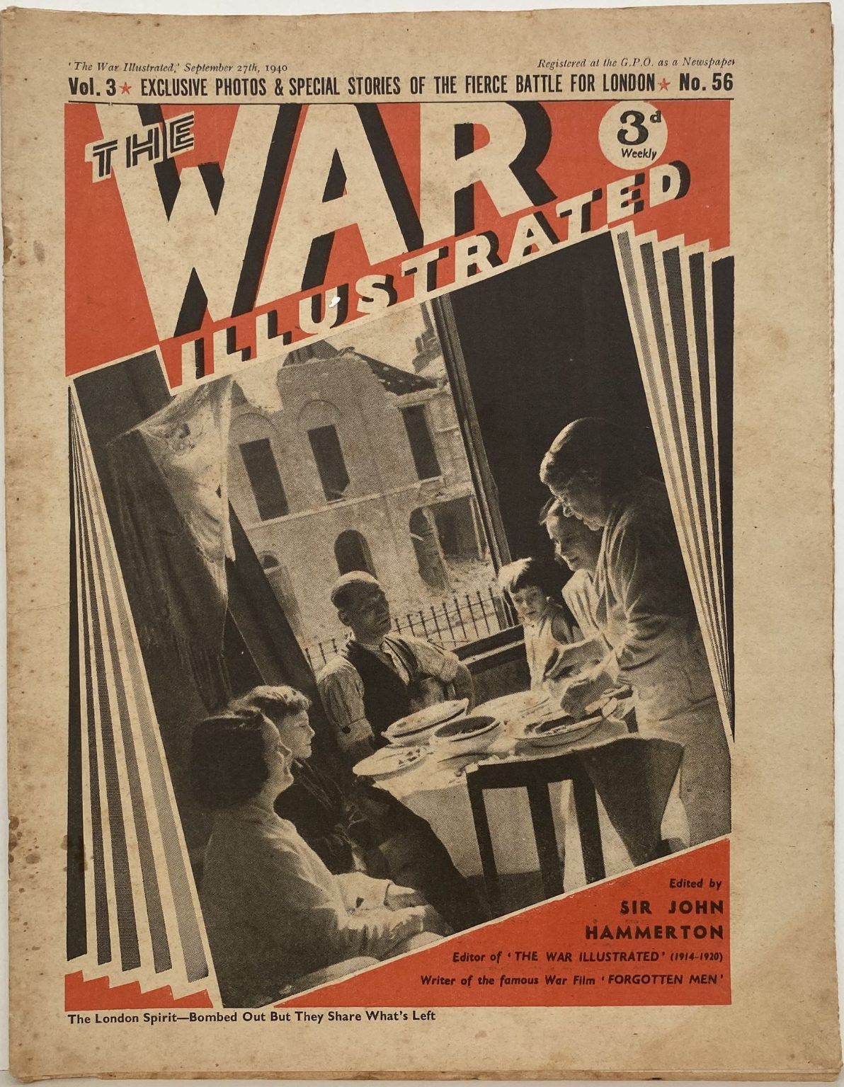 THE WAR ILLUSTRATED - Vol 3, No 56, 27th Sept 1940