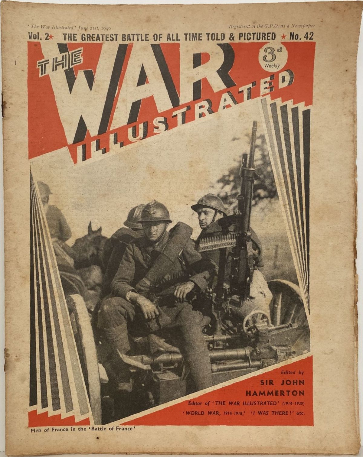 THE WAR ILLUSTRATED - Vol 2, No 42, 21st June 1940