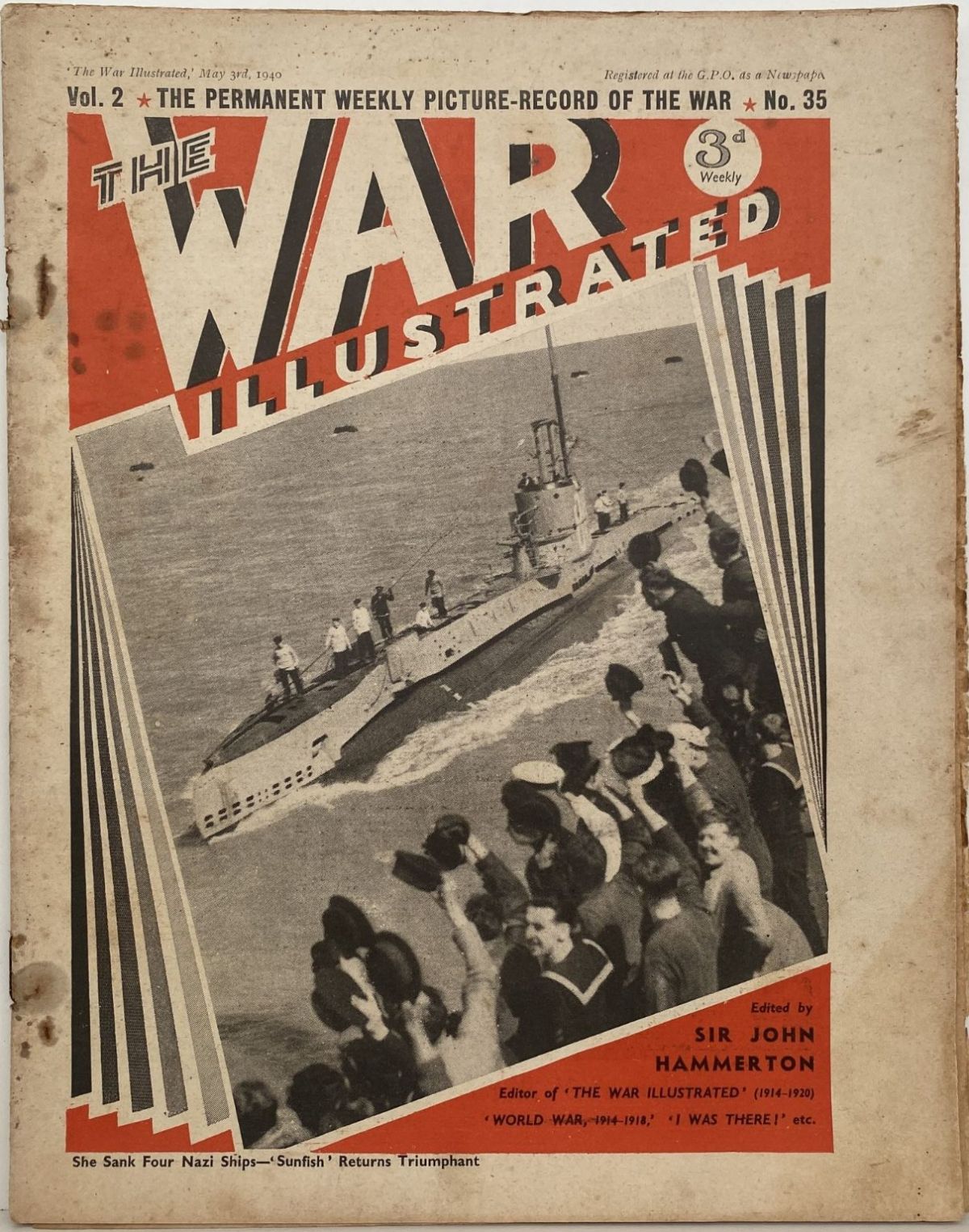 THE WAR ILLUSTRATED - Vol 2, No 35, 3rd May 1940
