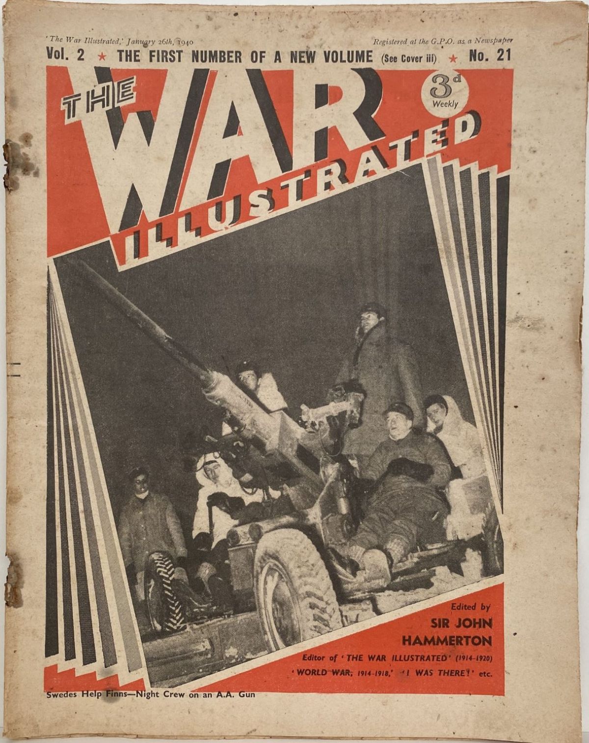 THE WAR ILLUSTRATED - Vol 2, No 21, 26th Jan 1940