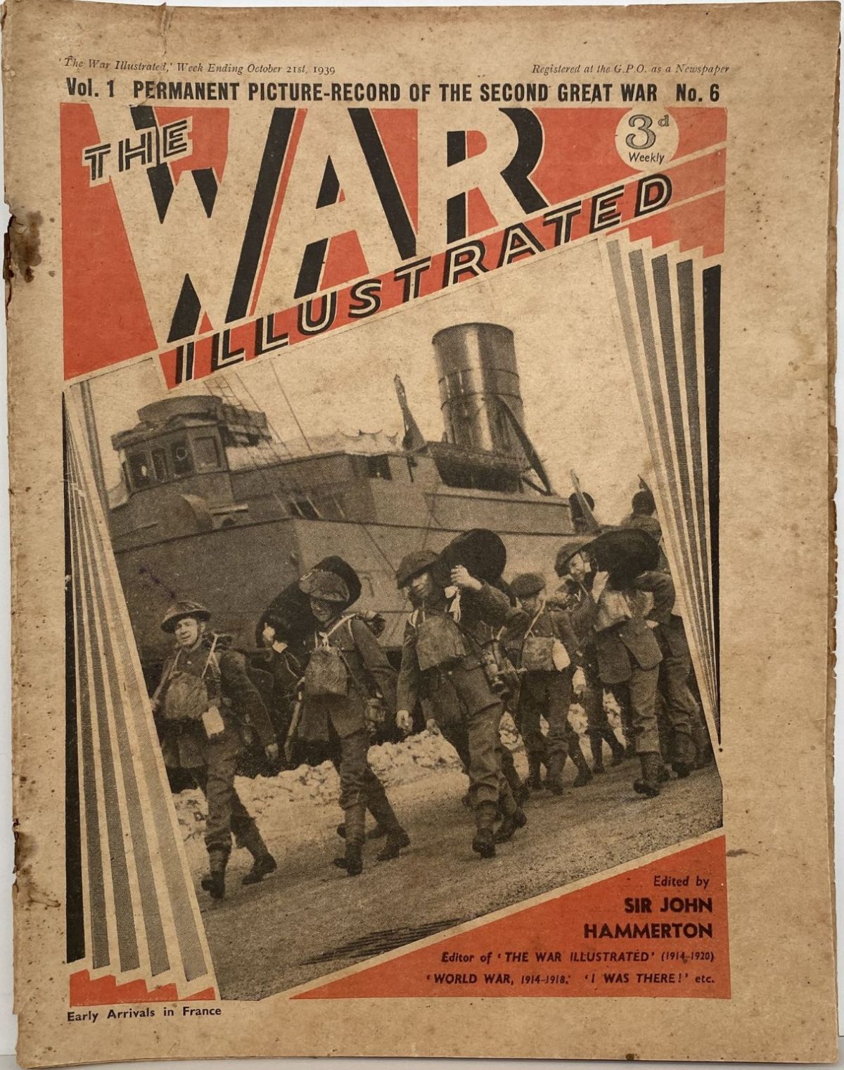 THE WAR ILLUSTRATED - Vol 1, No 6, 21st Oct 1939