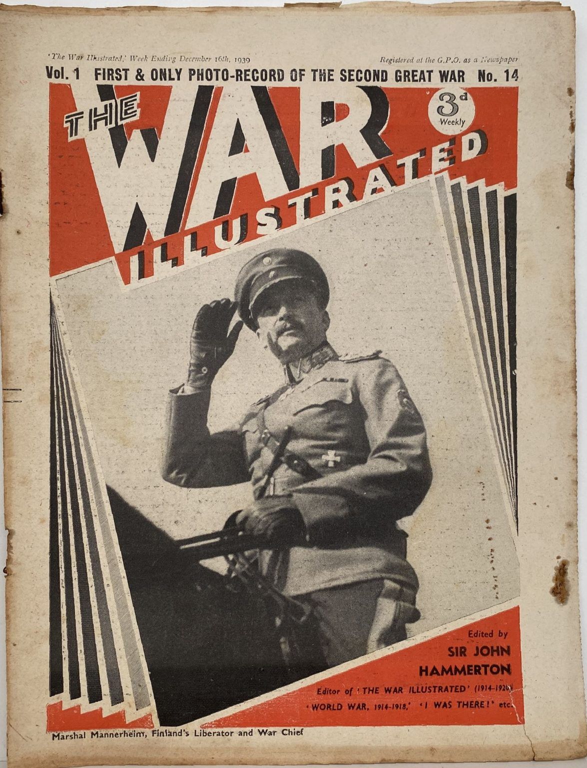 THE WAR ILLUSTRATED - Vol 1, No 14, 16th Dec 1939