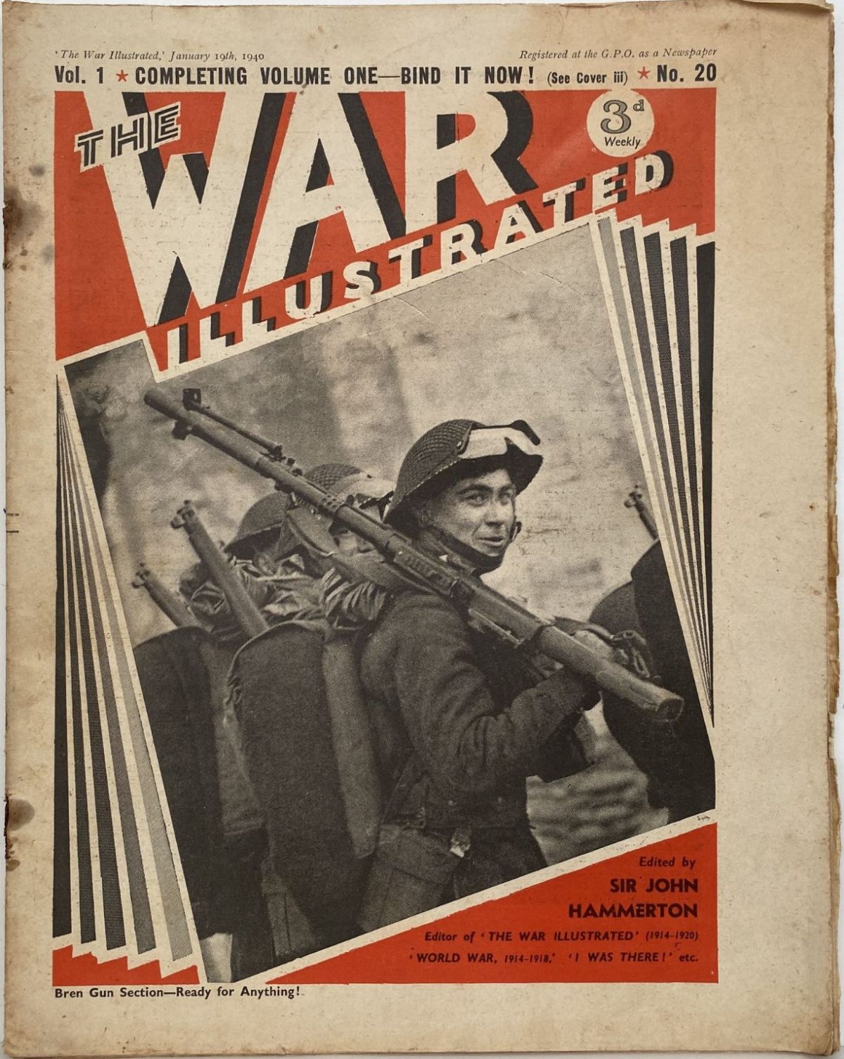 THE WAR ILLUSTRATED - Vol 1, No 20, 19th Jan 1940