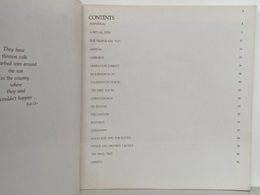BY BATONS AND BARBED WIRE: A Response to the 1981 Springbok Tour of New Zealand