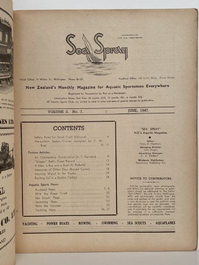 VINTAGE MAGAZINE: Sea Spray - June 1947 - Vol. 2, No. 7