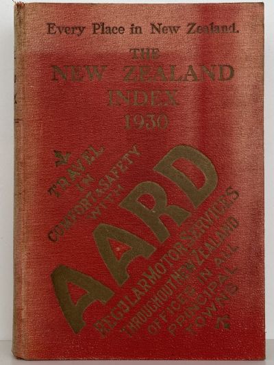 THE NEW ZEALAND INDEX 1930 - Everyplace in New Zealand