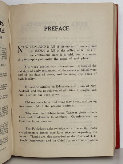 THE NEW ZEALAND INDEX 1930 - Everyplace in New Zealand