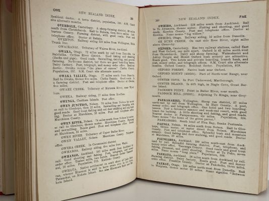 THE NEW ZEALAND INDEX 1930 - Everyplace in New Zealand