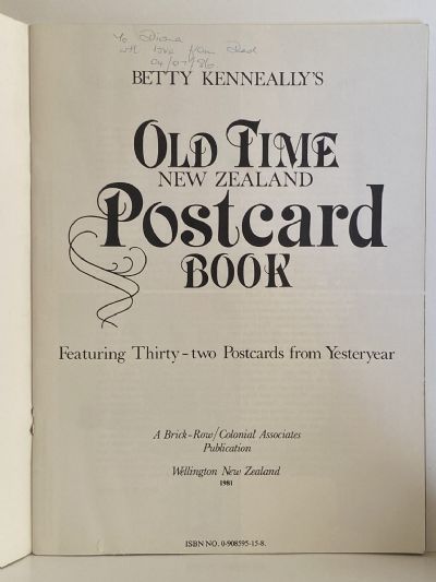 OLD TIME NEW ZEALAND POSTCARD BOOK