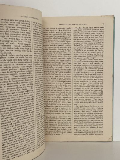 GERMAN COLONIZATION: Anglo-German negotiations and the Samoan situation