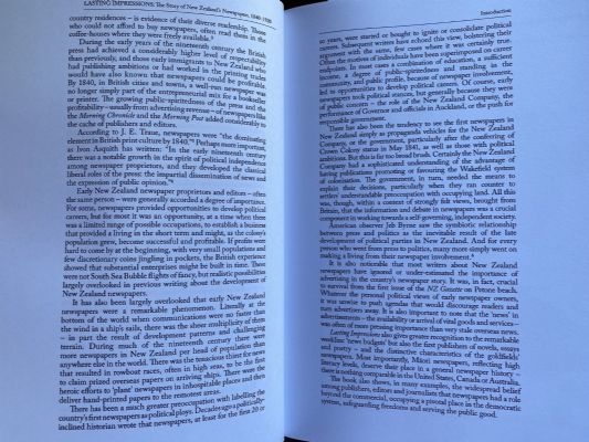 LASTING IMPRESSIONS: The Story of New Zealand's Newspapers, 1840-1920