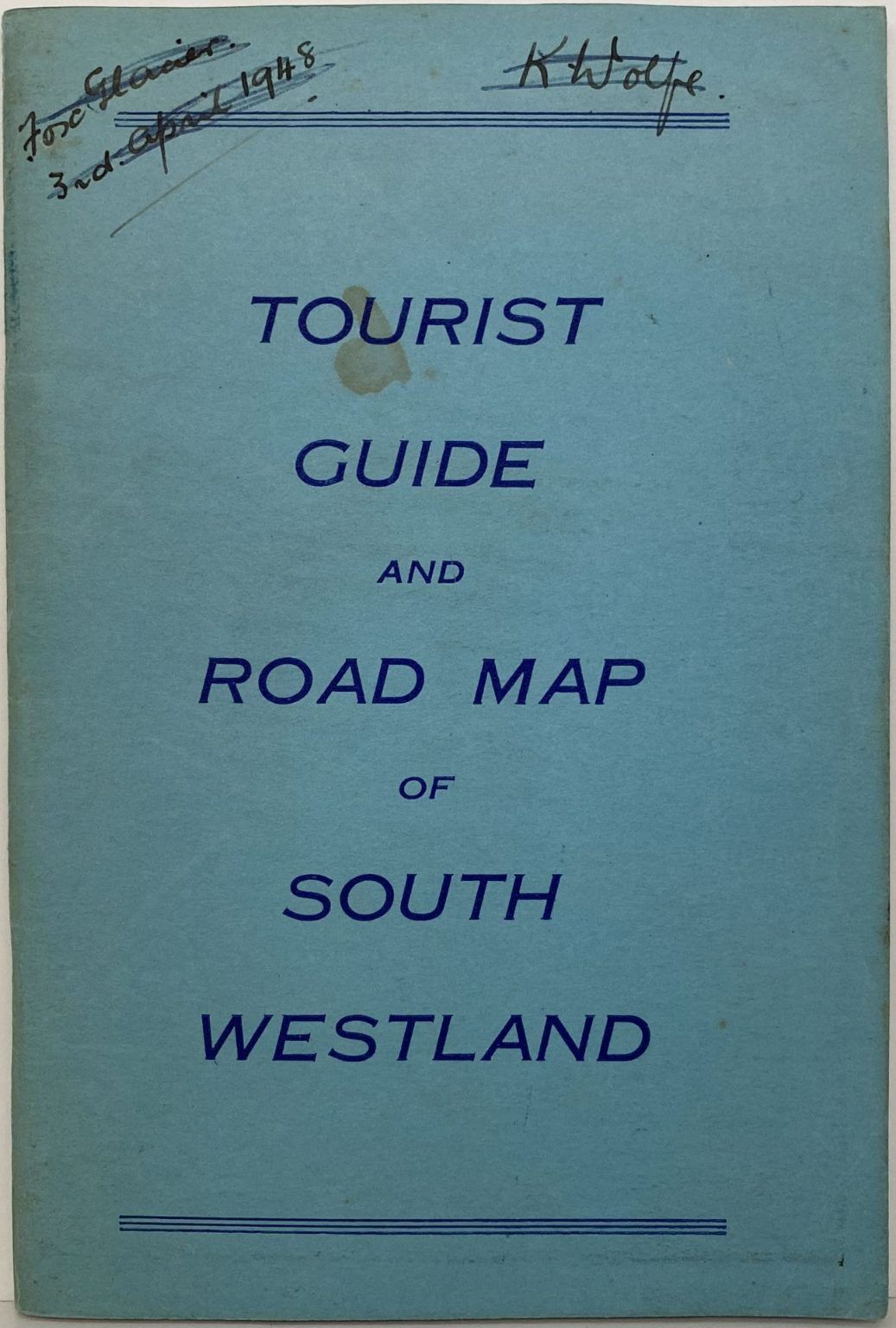 TOURIST GUIDE and ROAD MAP of SOUTH WESTLAND