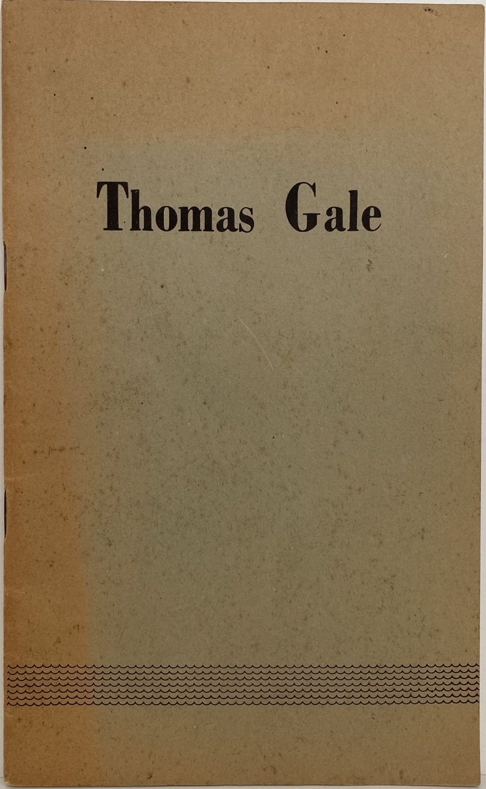 Thomas (Tom) Gale biography of memories