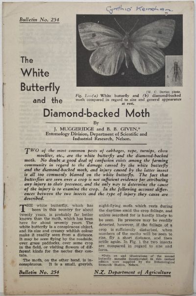 The White Butterfly and the Diamond-backed Moth: Bulletin No. 254 
