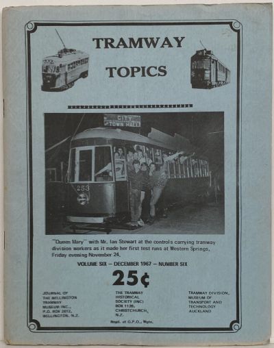 TRAMWAY TOPICS Vol 6, No 6, December 1967 