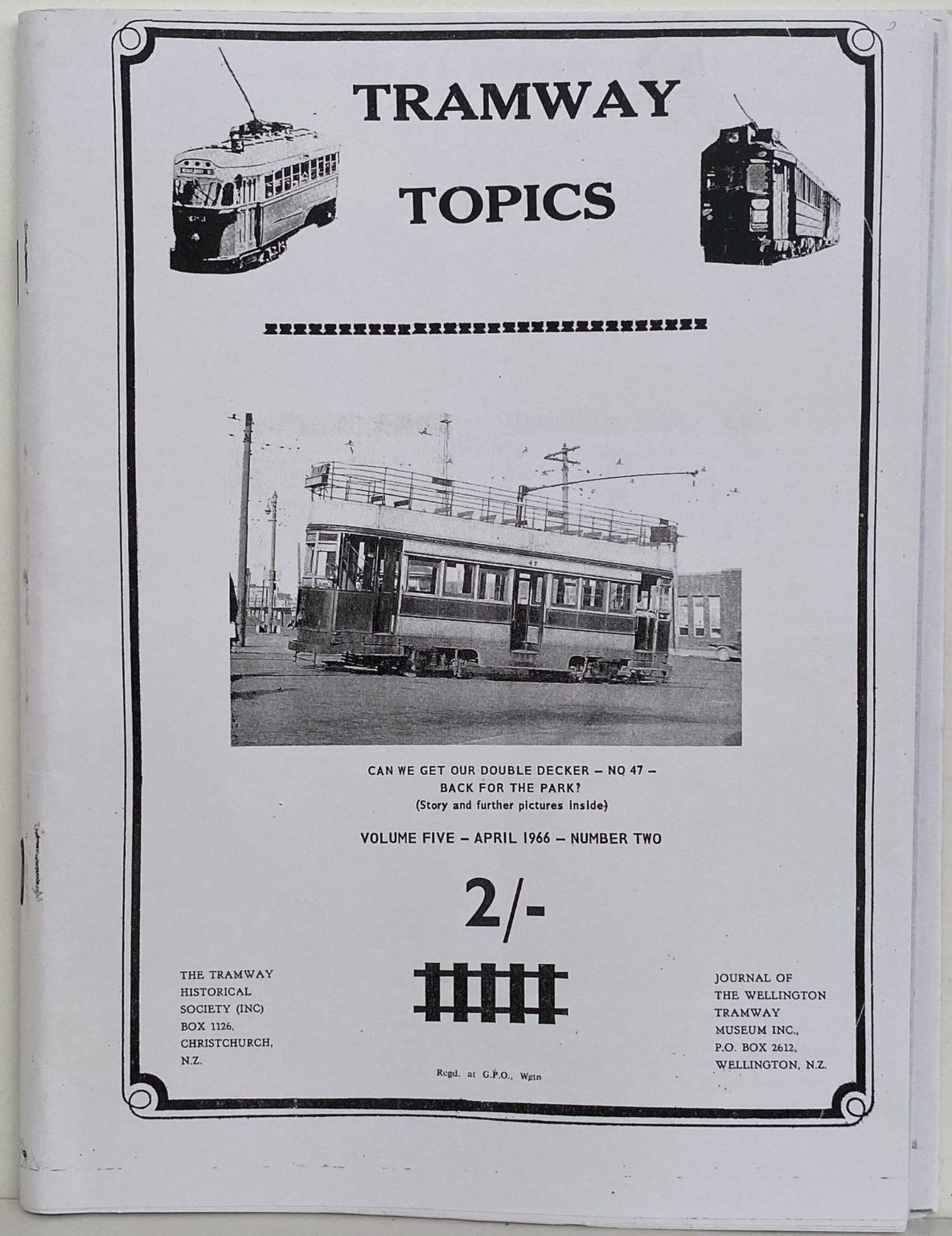 TRAMWAY TOPICS Vol 5, No 2, April 1966