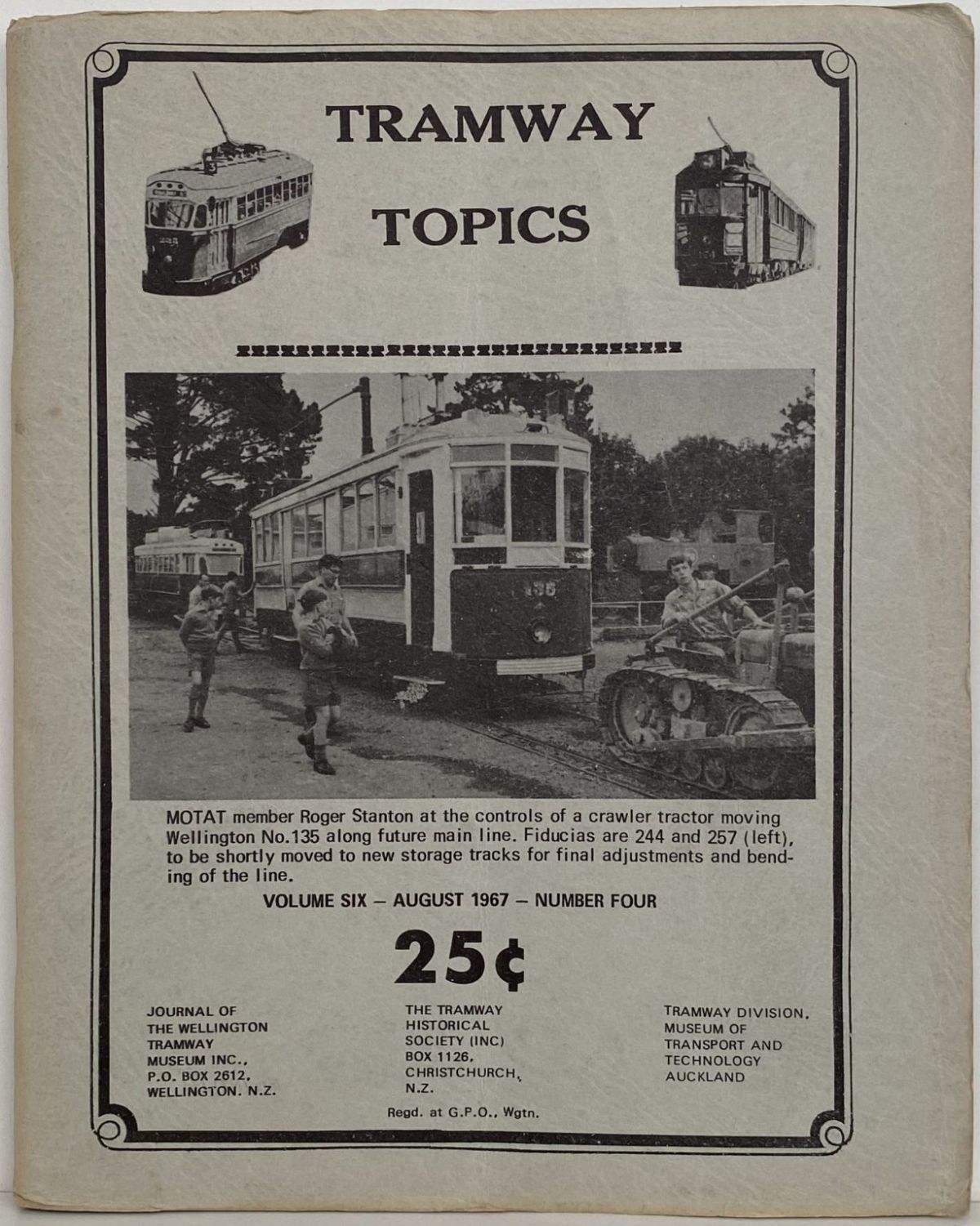TRAMWAY TOPICS Vol 6, No 4, August 1967