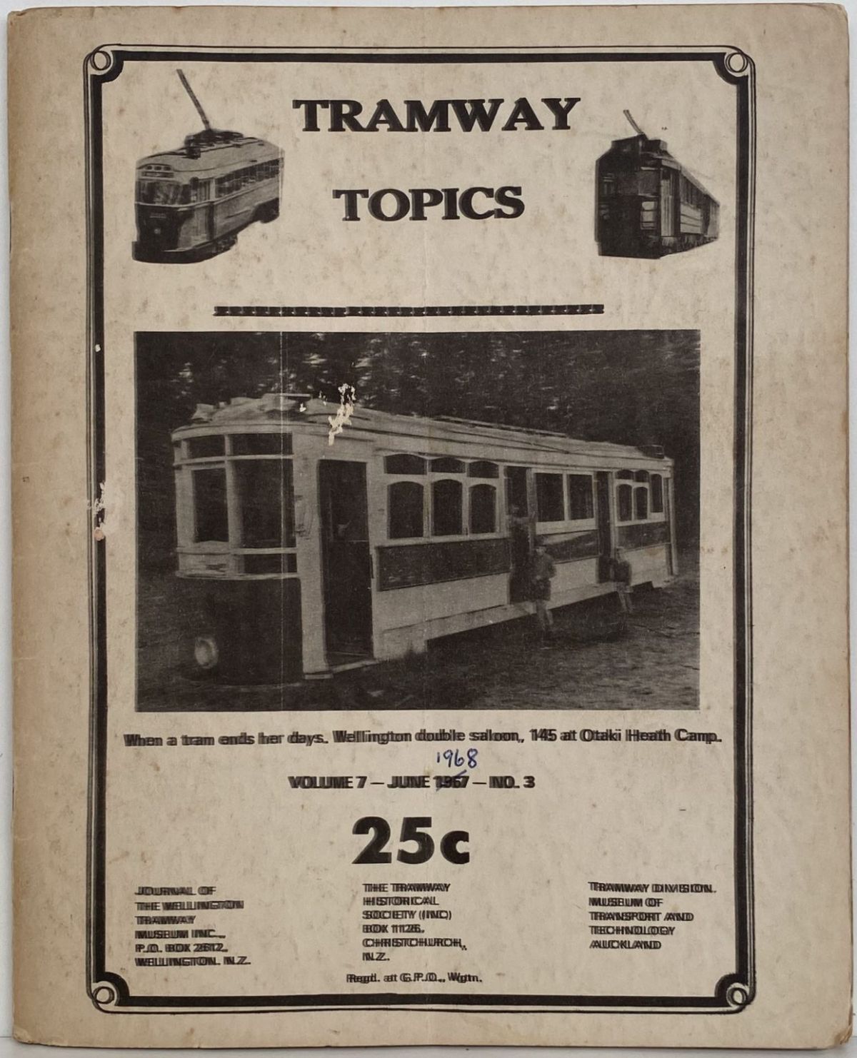 TRAMWAY TOPICS Vol 7, No 3, June 1968
