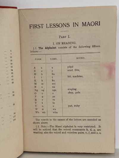FIRST LESSONS IN MAORI