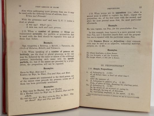 FIRST LESSONS IN MAORI