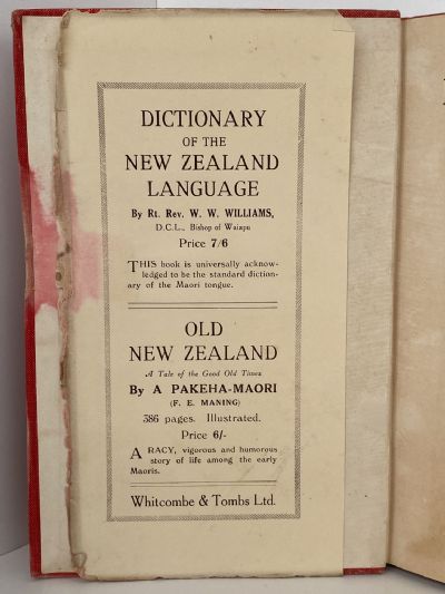 FIRST LESSONS IN MAORI