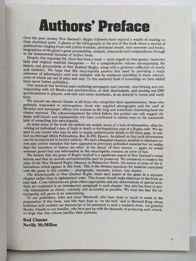 THE ENCYCLOPEDIA OF NEW ZEALAND RUGBY